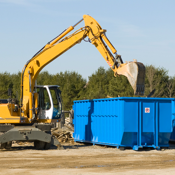 are there any restrictions on where a residential dumpster can be placed in Florence MA